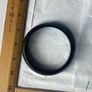 Black Bangle‎ Bracelet Simple Classic Minimalist Round Hoop